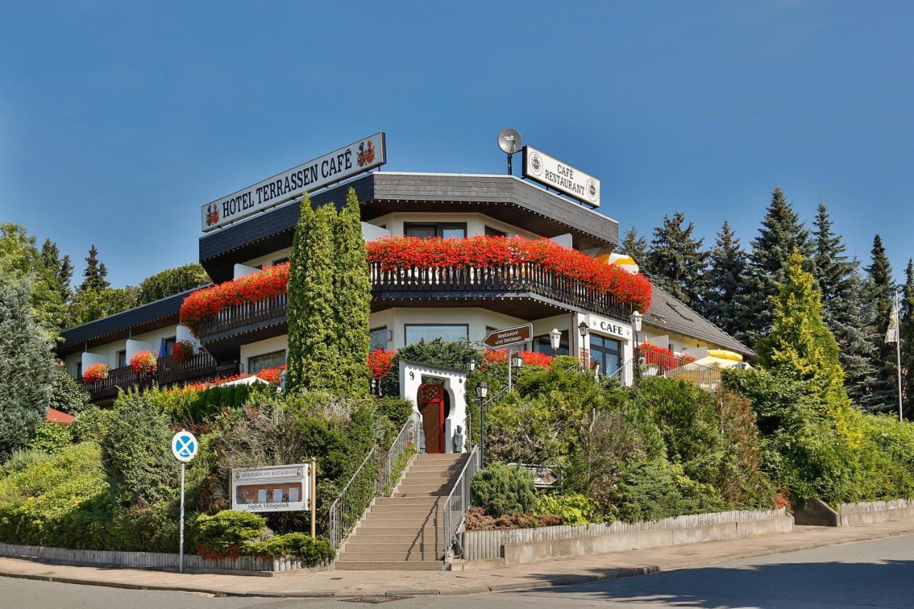 Themen Hotel Terrassen Cafe Bad Münder am Deister Екстериор снимка